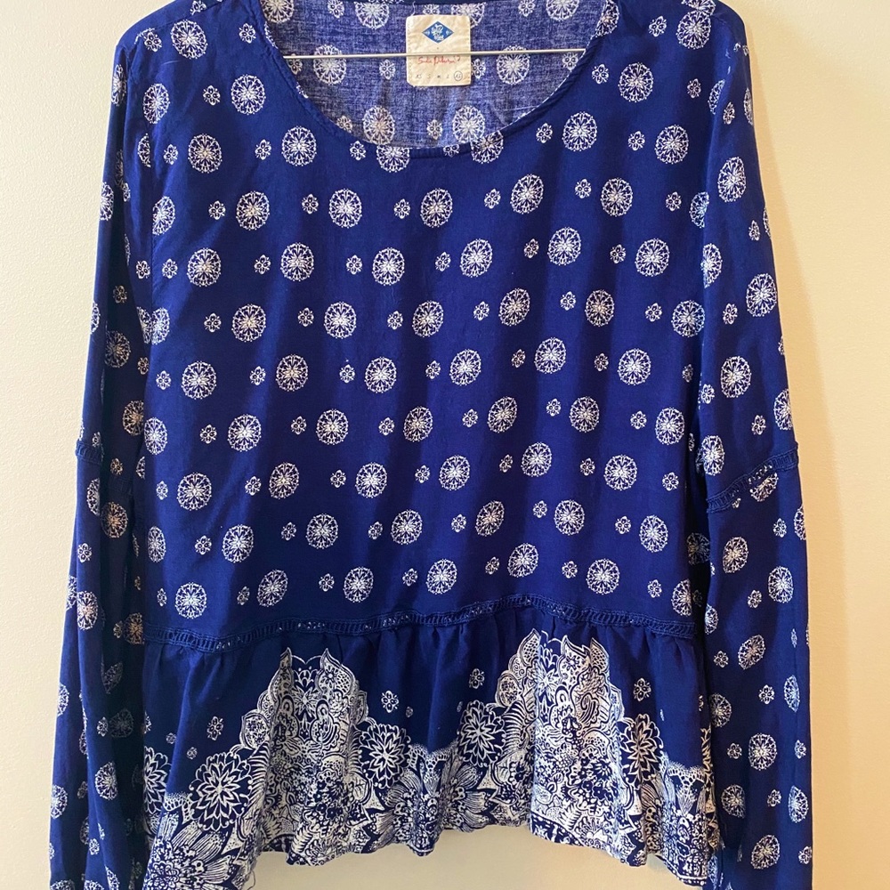 Sadie Robertson Wild Blue blouse